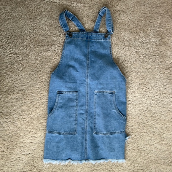 Cotton On Frayed Denim Dress - Picture 1 of 3
